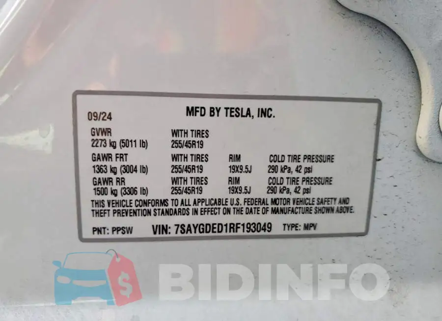 7SAYGDED1RF193049 Photo# 13