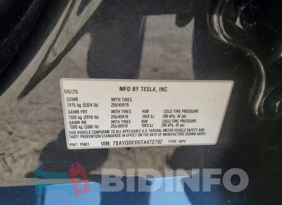 7SAYGDED6TA472792 Photo# 13