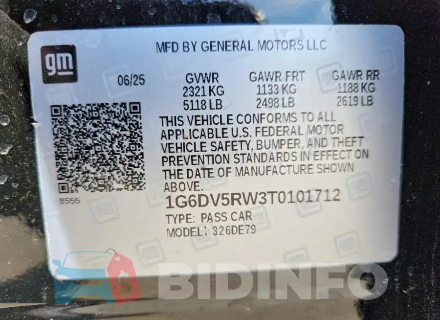 1G6DV5RW3T0101712 Photo# 12