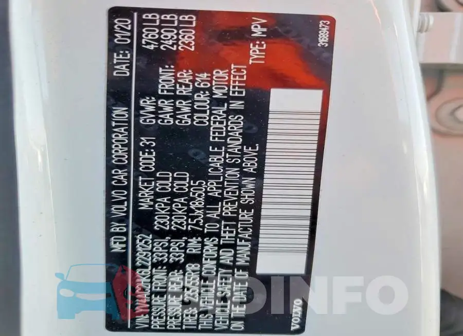 YV4AC2HK6L2291252 Photo# 13