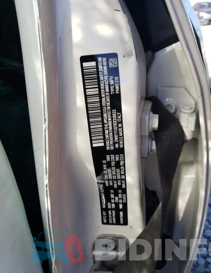 ZN661YUS7KX338523 Photo# 13