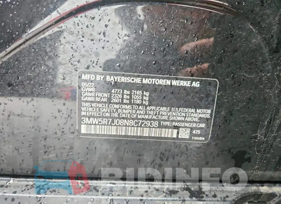3MW5R7J08N8C72938 Photo# 12