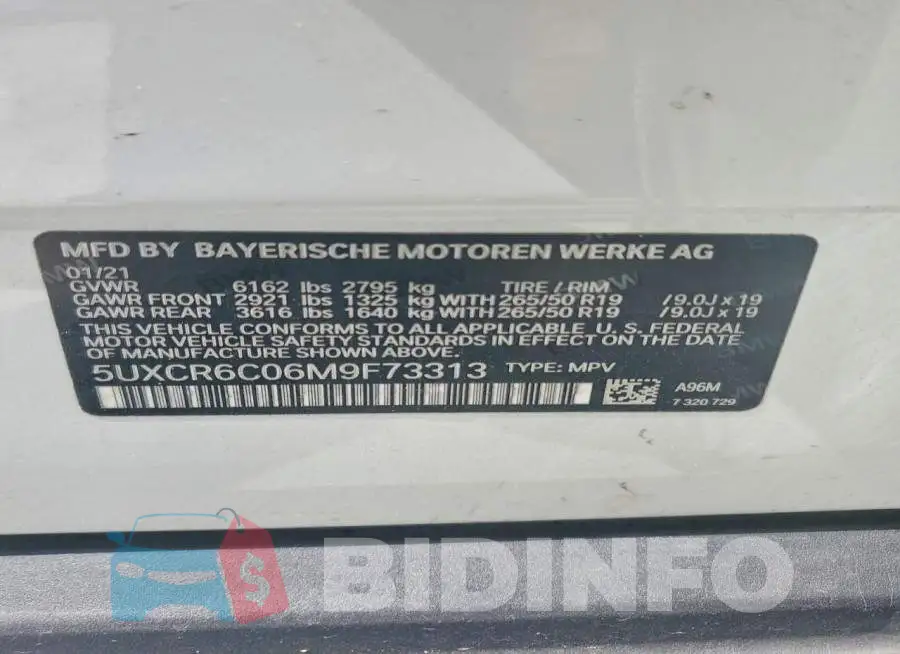 5UXCR6C06M9F73313 Photo# 13