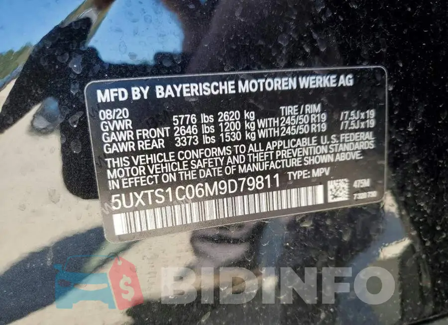 5UXTS1C06M9D79811 Photo# 14