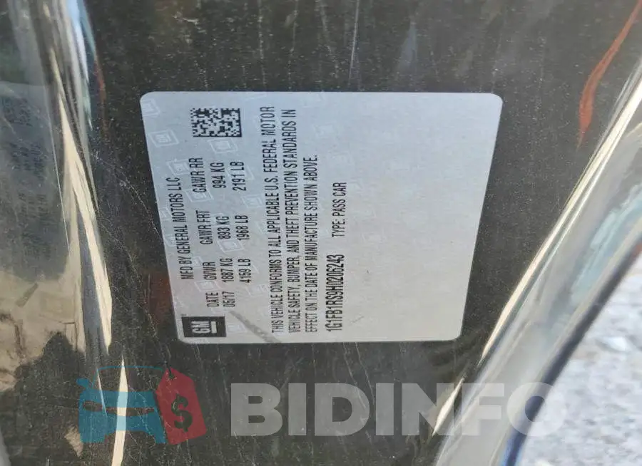 1G1FB1RS9H0206243 Photo# 12