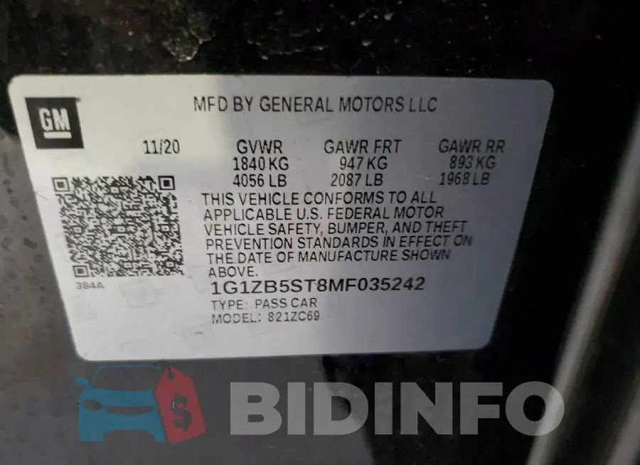 1G1ZB5ST8MF035242 Photo# 12