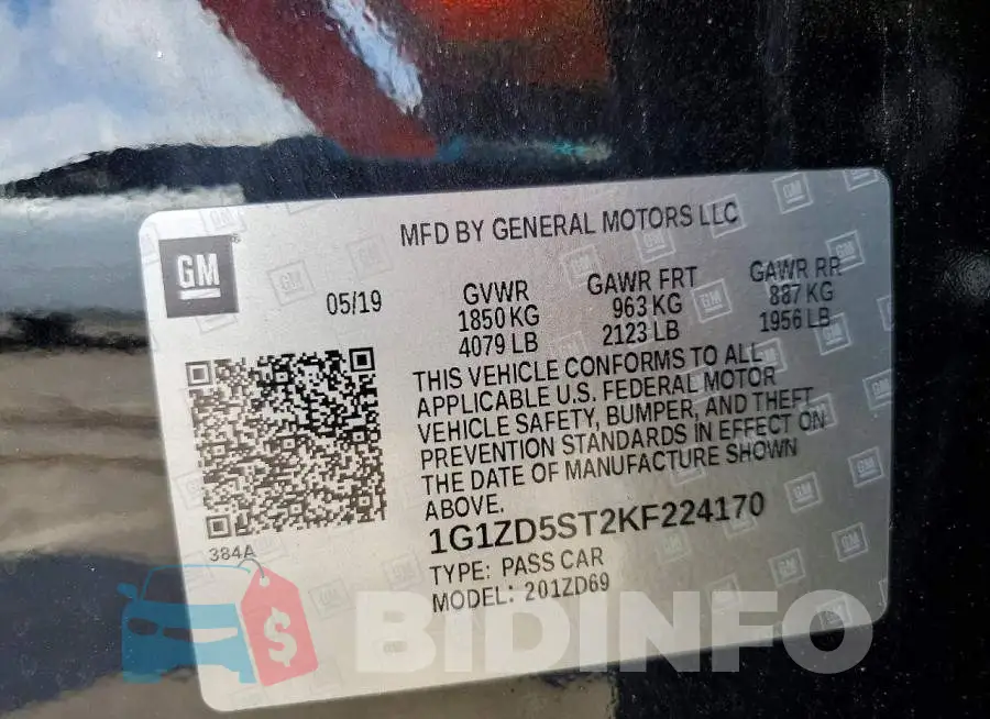 1G1ZD5ST2KF224170 Photo# 12
