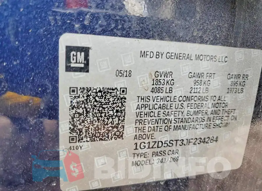 1G1ZD5ST3JF234284 Photo# 12