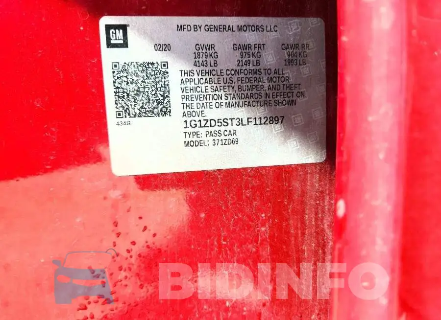 1G1ZD5ST3LF112897 Photo# 12