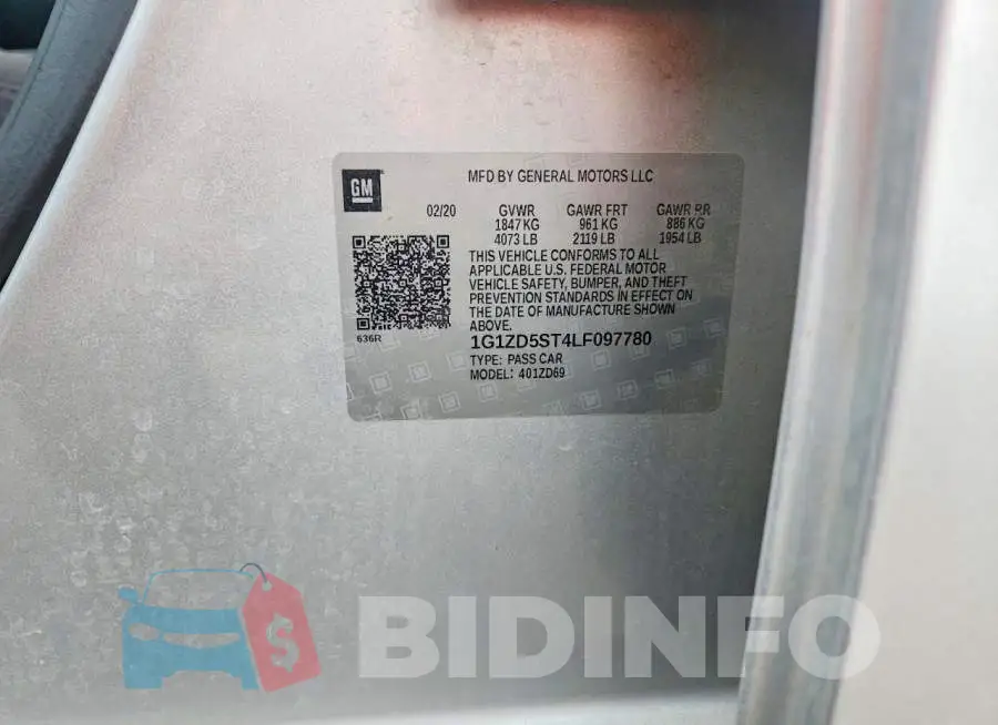 1G1ZD5ST4LF097780 Photo# 13