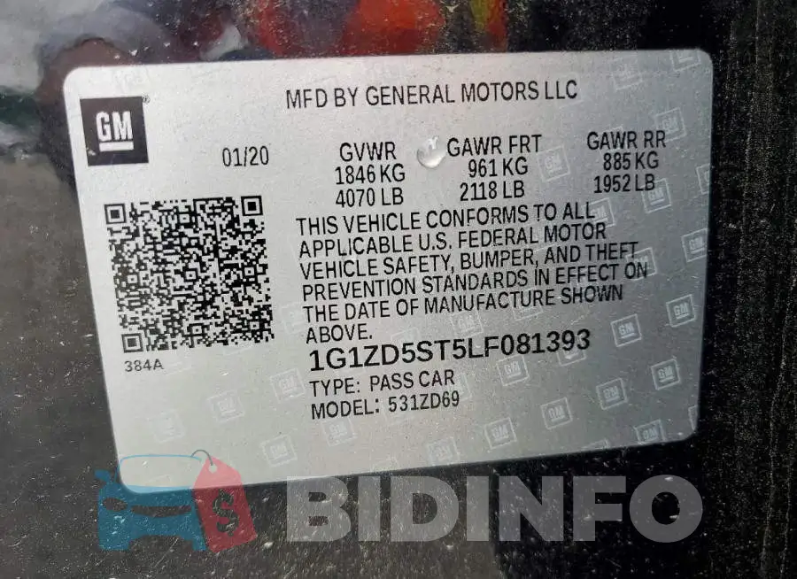 1G1ZD5ST5LF081393 Photo# 12