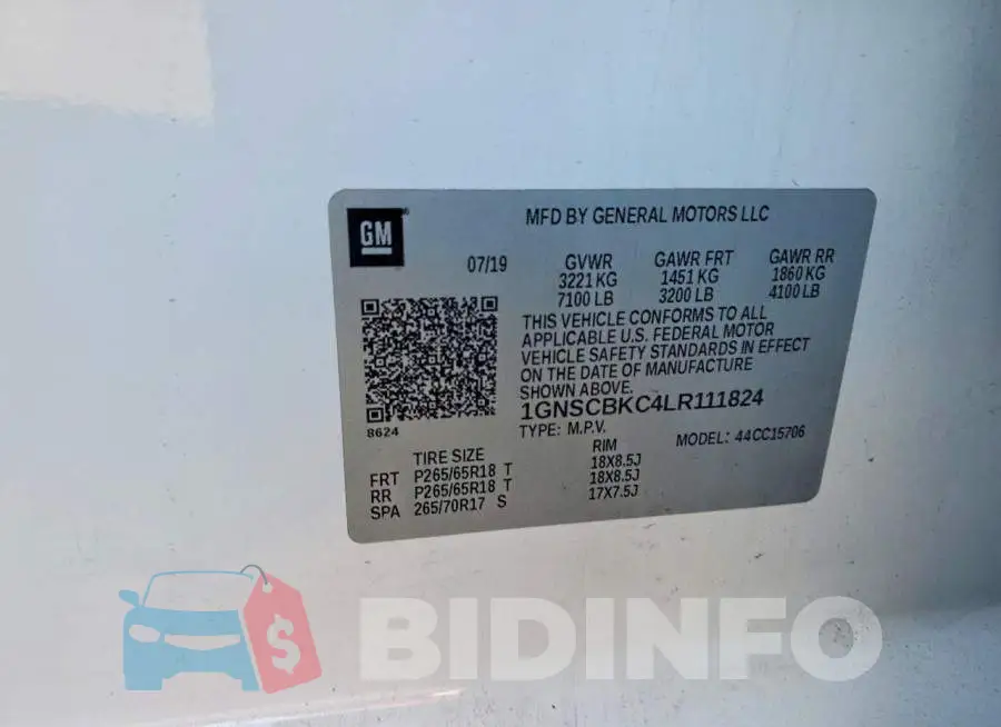 1GNSCBKC4LR111824 Photo# 13
