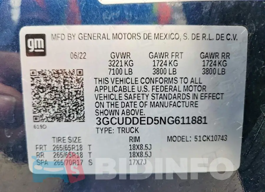 3GCUDDED5NG611881 Photo# 12