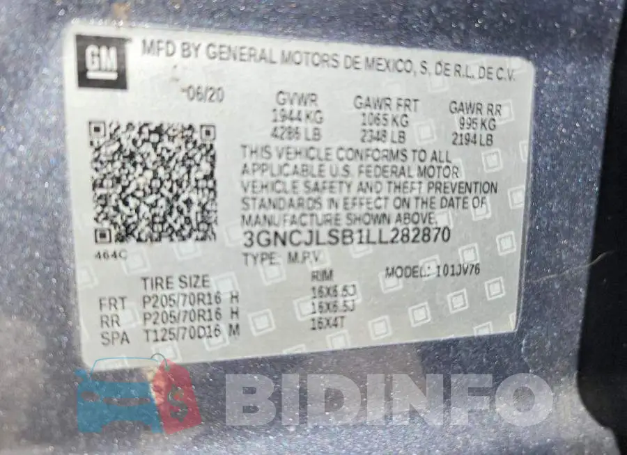 3GNCJLSB1LL282870 Photo# 13