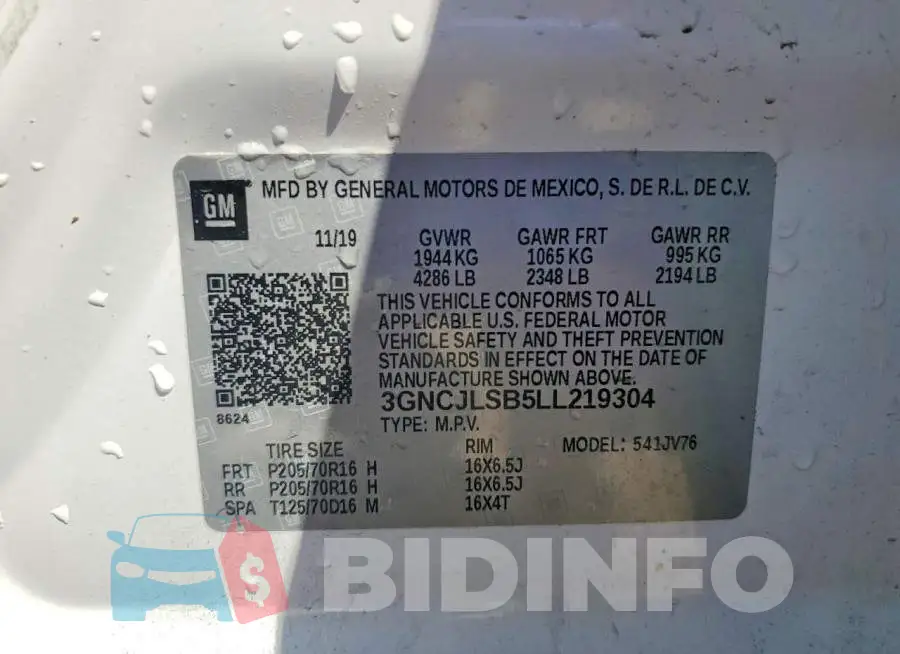 3GNCJLSB5LL219304 Photo# 12