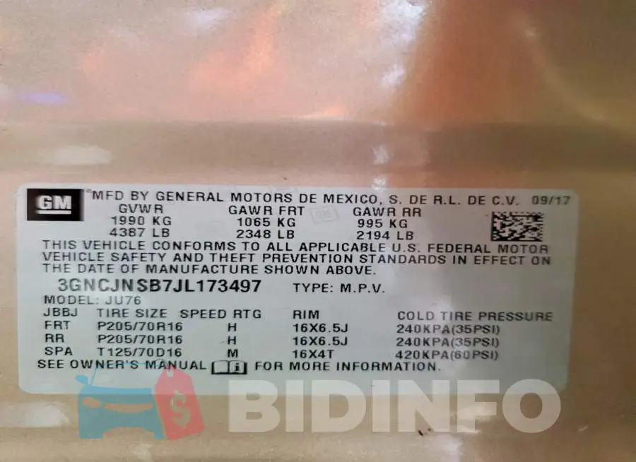 3GNCJNSB7JL173497 Photo# 13