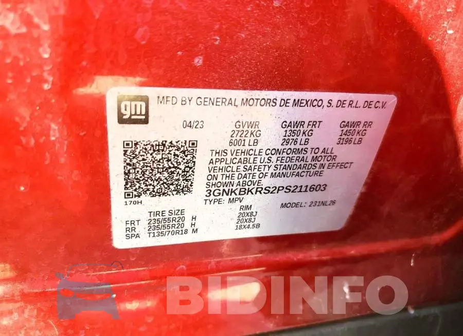 3GNKBKRS2PS211603 Photo# 13