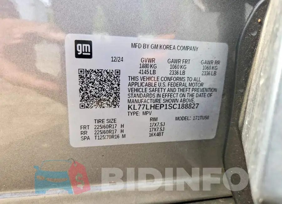 KL77LHEP1SC188827 Photo# 13