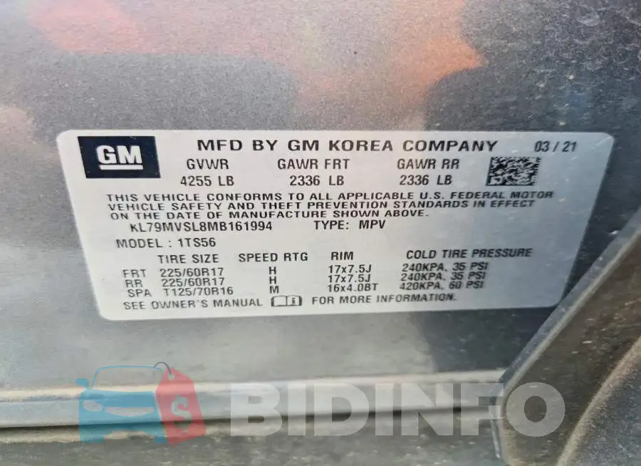 KL79MVSL8MB161994 Photo# 13