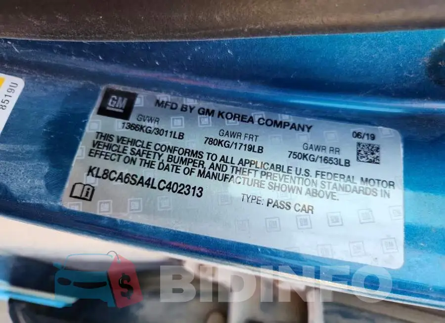 KL8CA6SA4LC402313 Photo# 12