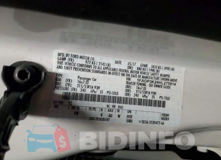 1FADP3K29HL275914 Photo# 13