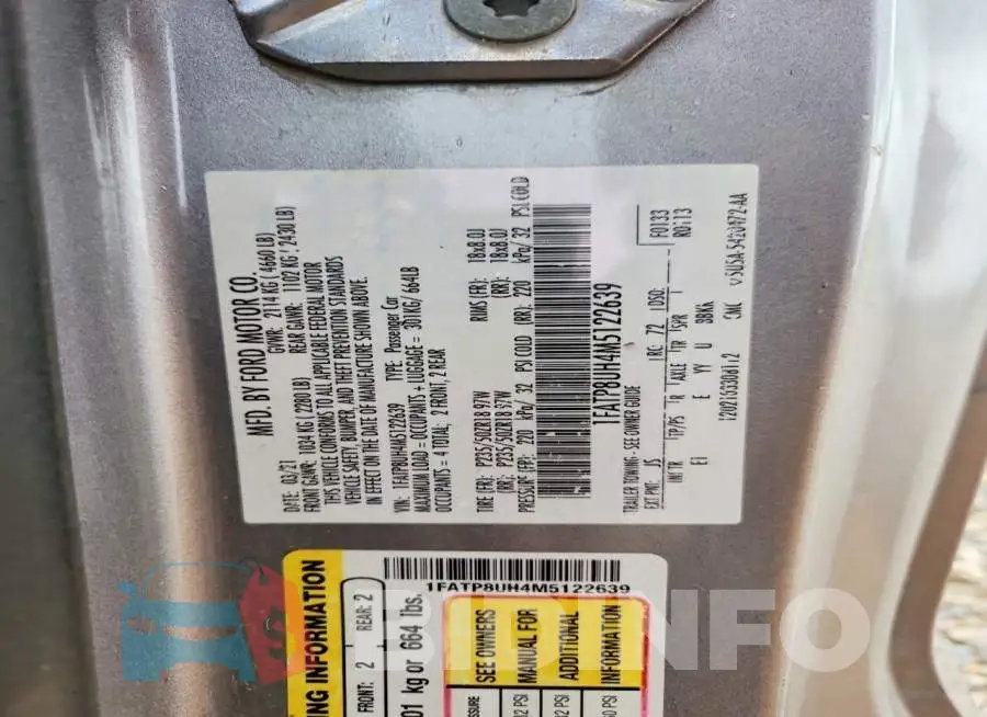 1FATP8UH4M5122639 Photo# 13