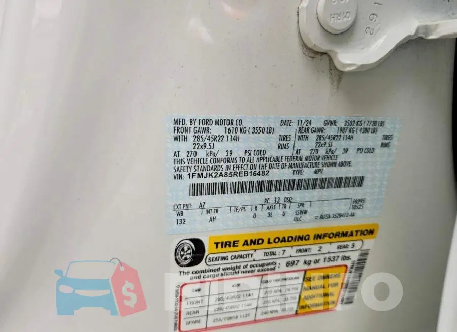 1FMJK2A85REB16482 Photo# 14