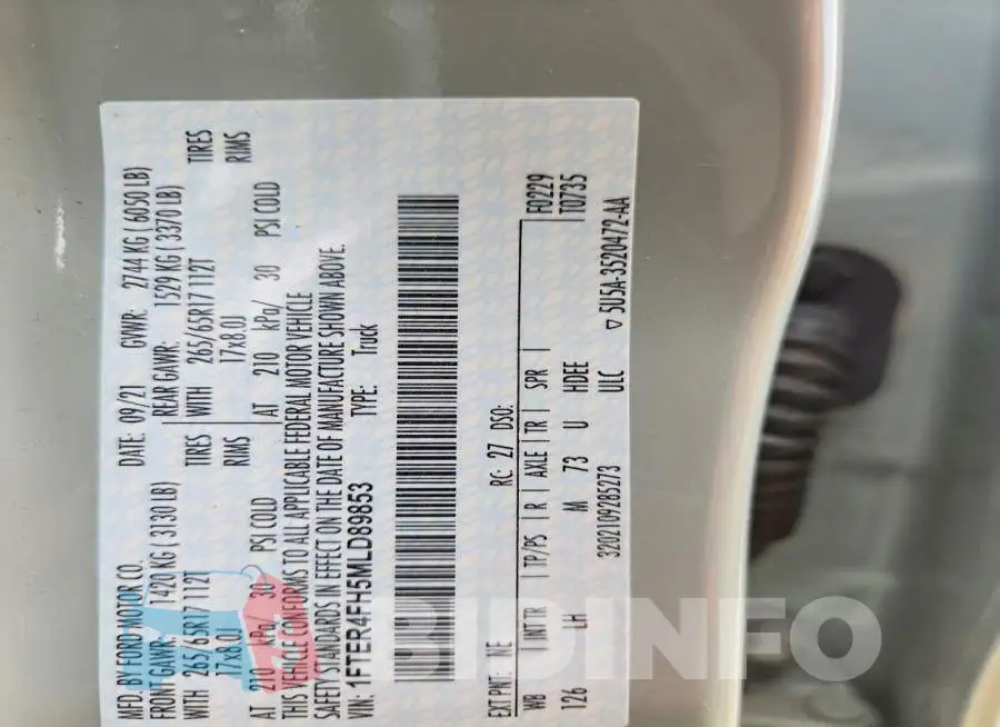1FTER4FH5MLD89853 Photo# 13