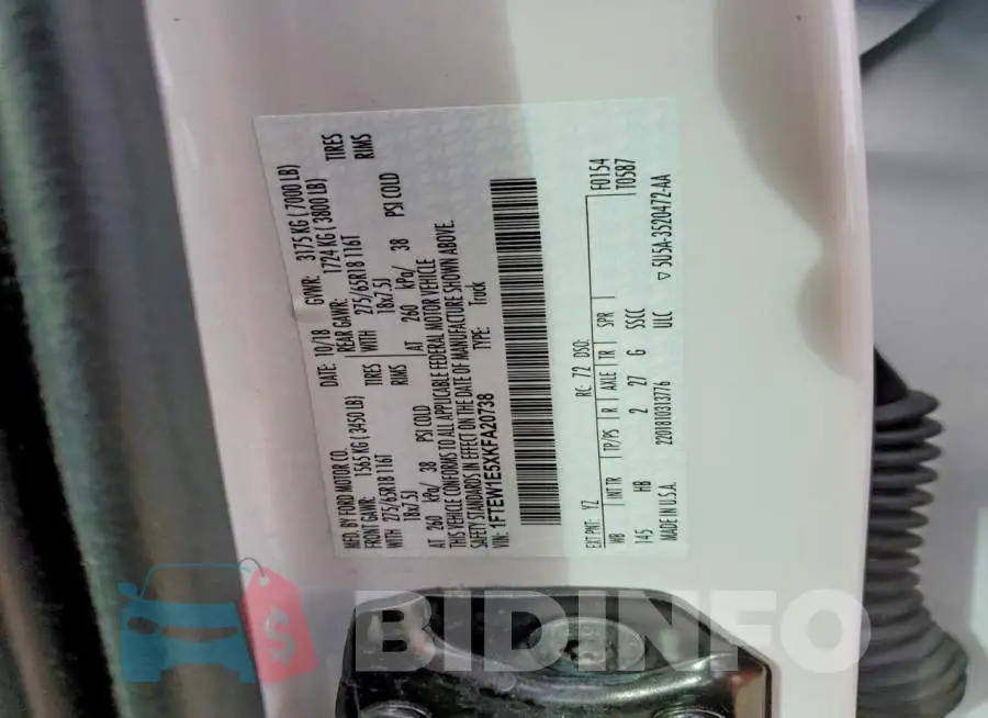 1FTEW1E5XKFA20738 Photo# 12