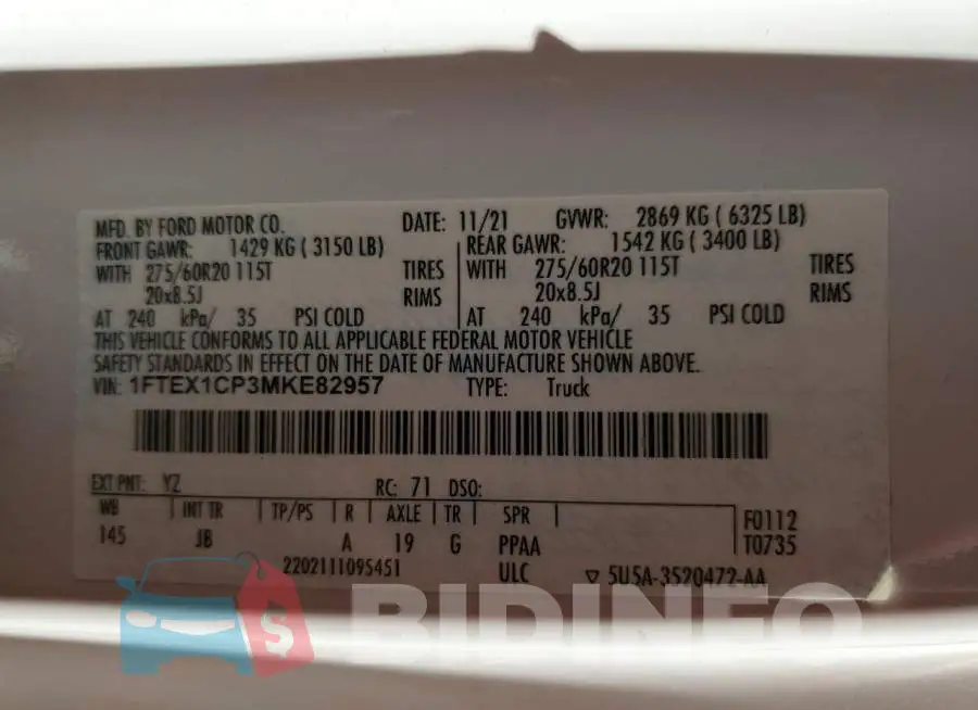 1FTEX1CP3MKE82957 Photo# 12