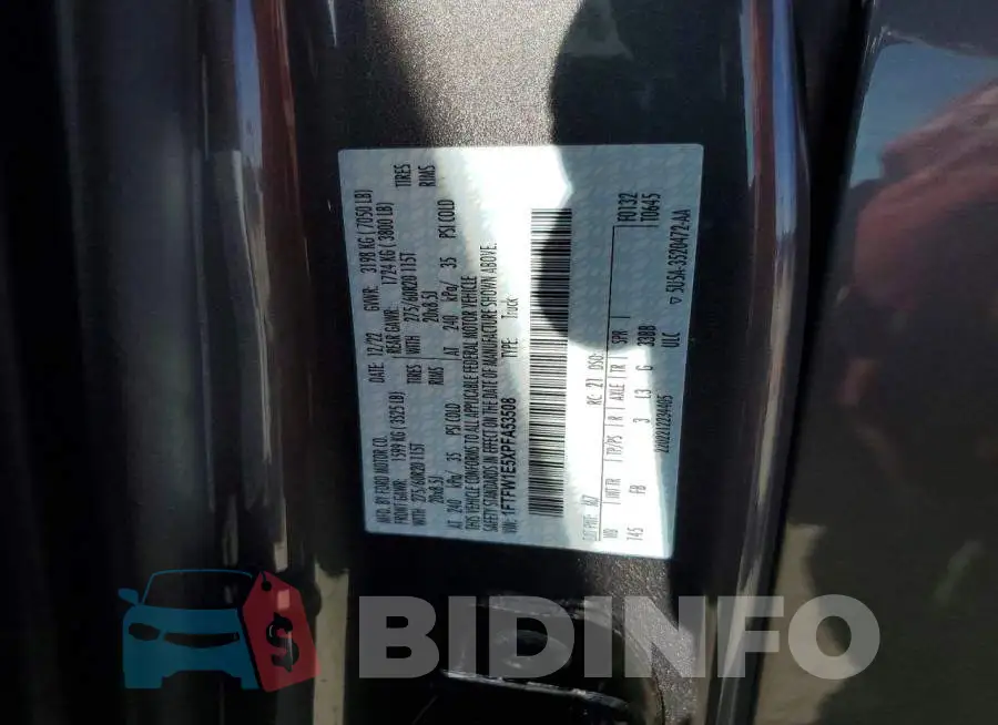 1FTFW1E5XPFA53508 Photo# 12