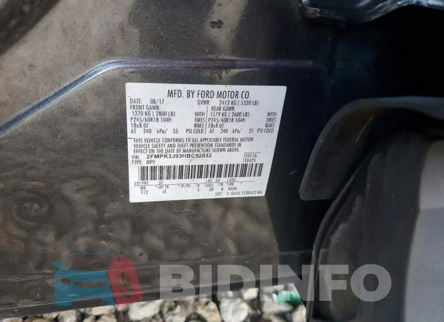 2FMPK3J93HBC52032 Photo# 13