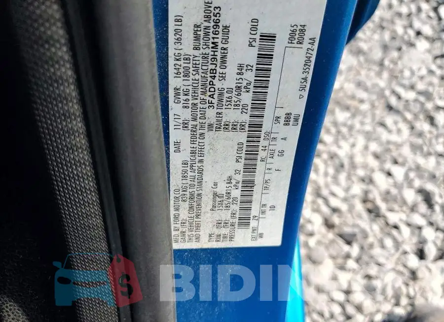 3FADP4BJ9HM169653 Photo# 12