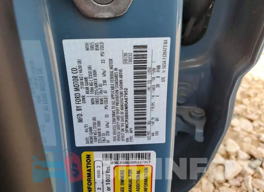 3FMCR9B60MRA67952 Photo# 13