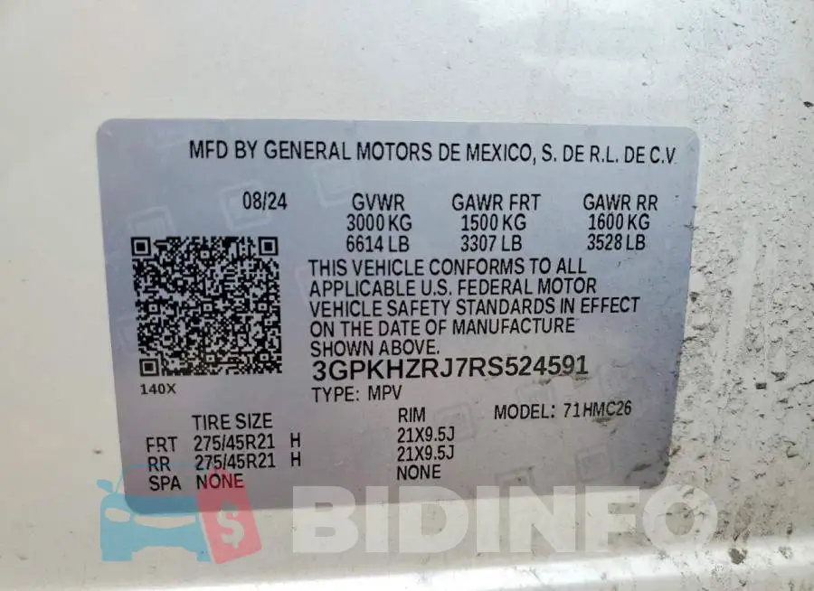 3GPKHZRJ7RS524591 Photo# 13