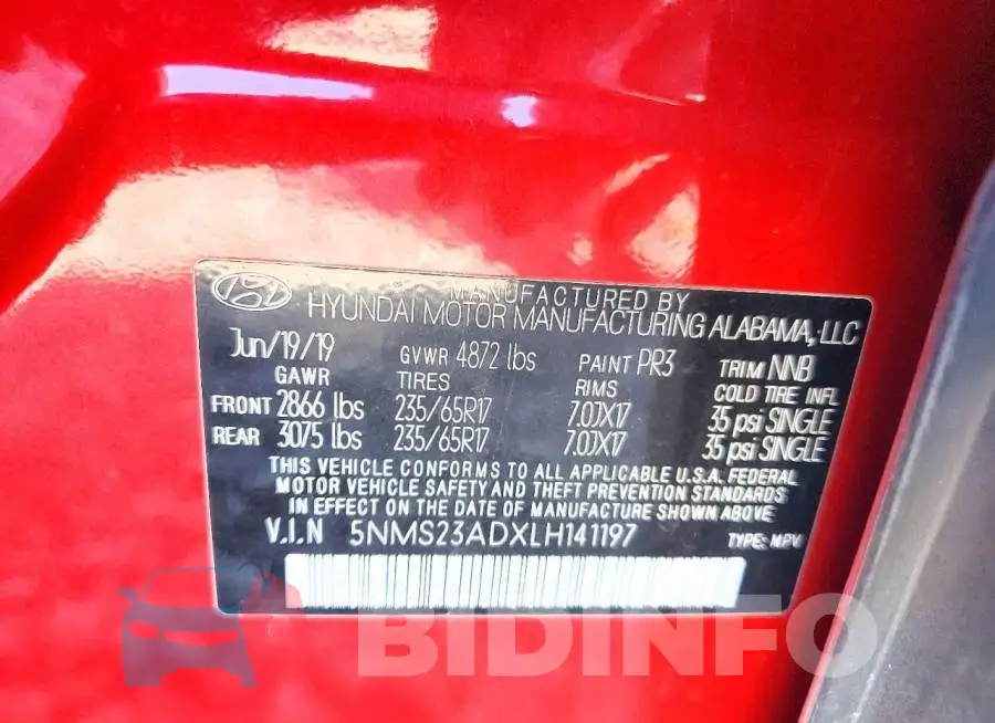 5NMS23ADXLH141197 Photo# 14