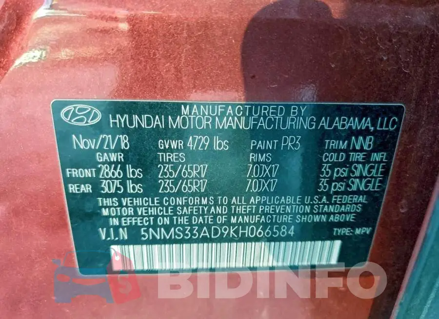 5NMS33AD9KH066584 Photo# 12
