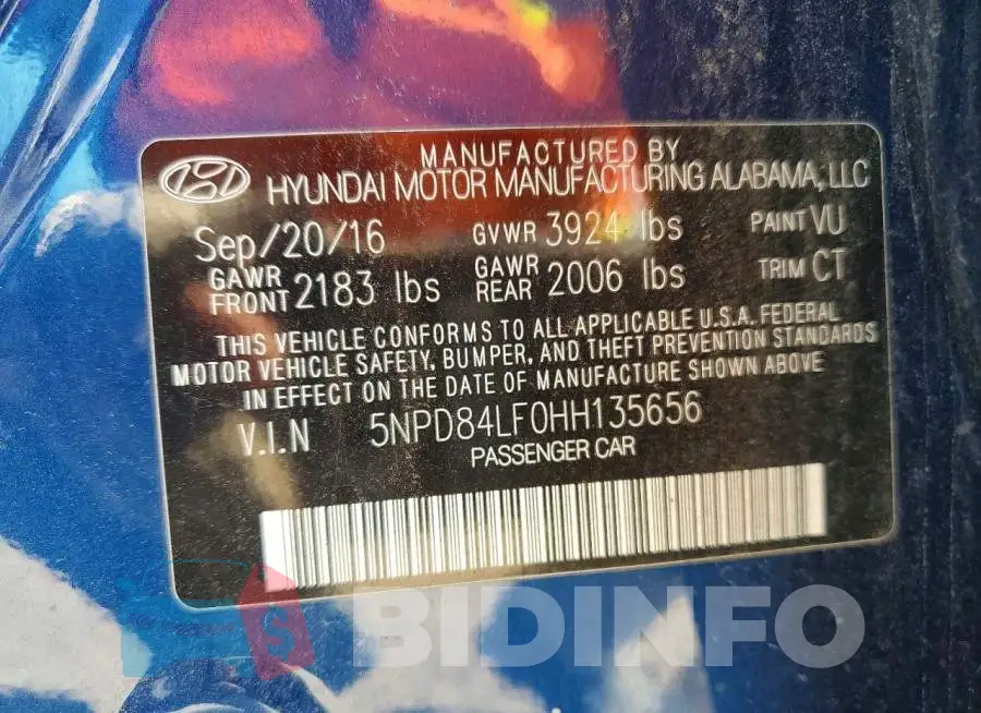 5NPD84LF0HH135656 Photo# 13