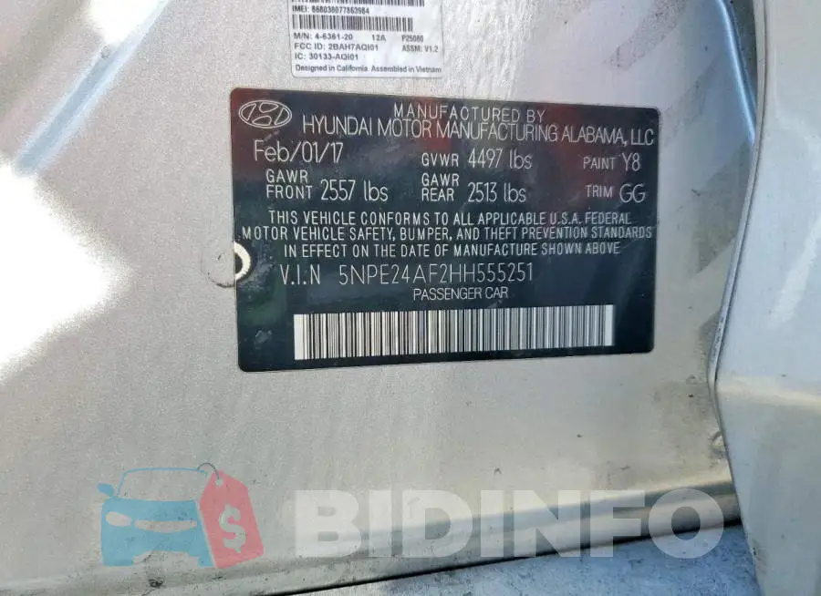 5NPE24AF2HH555251 Photo# 12