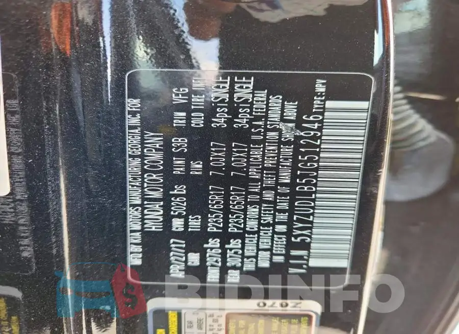 5XYZUDLB5JG512946 Photo# 13