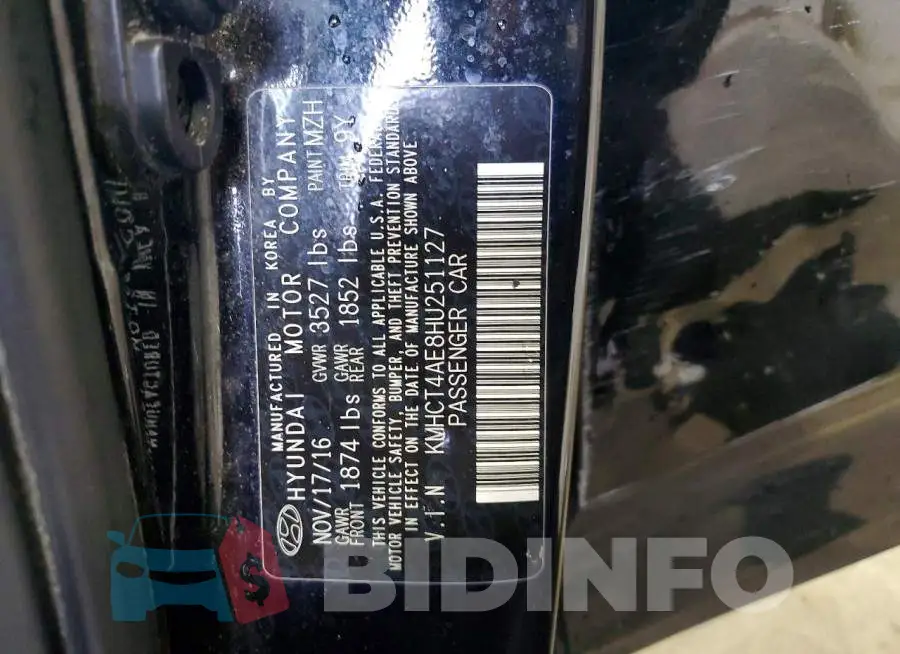 KMHCT4AE8HU251127 Photo# 12