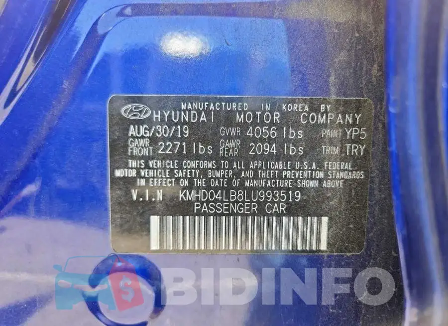 KMHD04LB8LU993519 Photo# 13