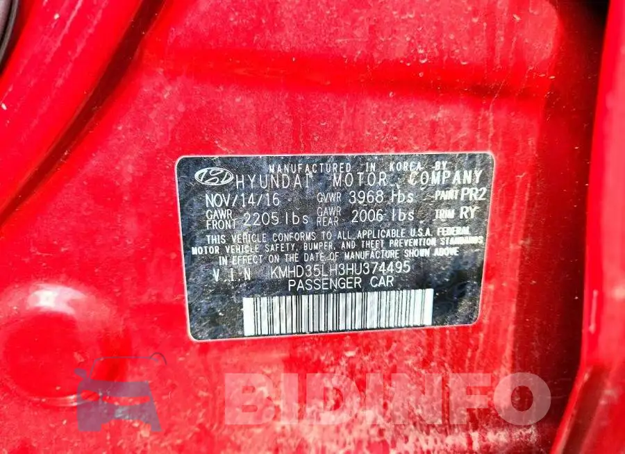 KMHD35LH3HU374495 Photo# 12