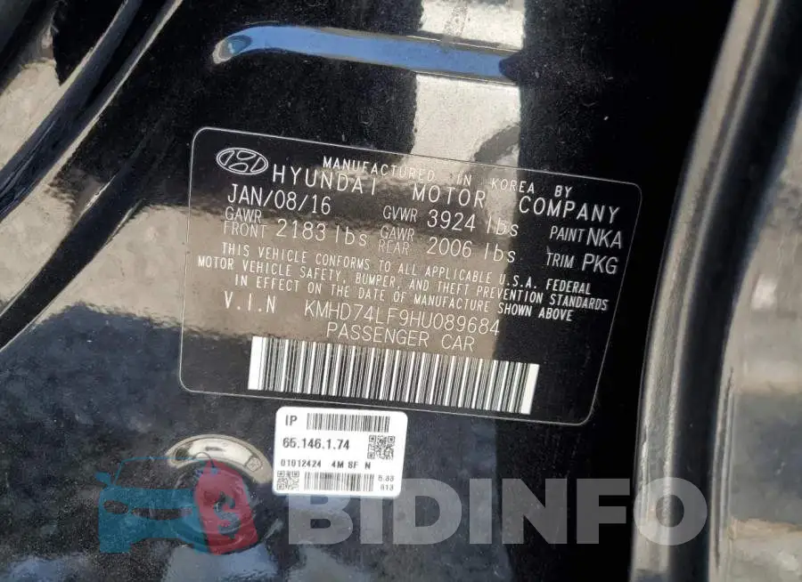 KMHD74LF9HU089684 Photo# 13