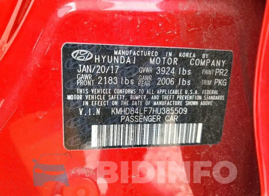 KMHD84LF7HU385509 Photo# 13