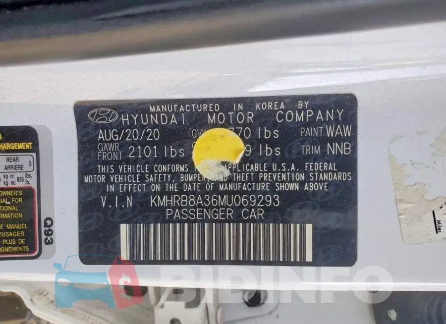 KMHRB8A36MU069293 Photo# 13