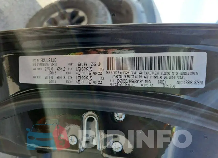 3C6TR5EJ4HG609432 Photo# 12