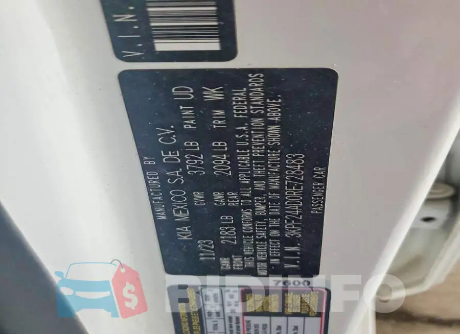 3KPF24AD0RE728483 Photo# 12