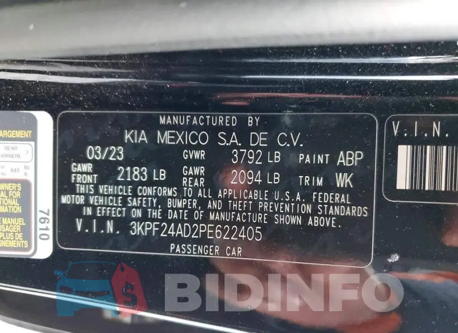 3KPF24AD2PE622405 Photo# 12