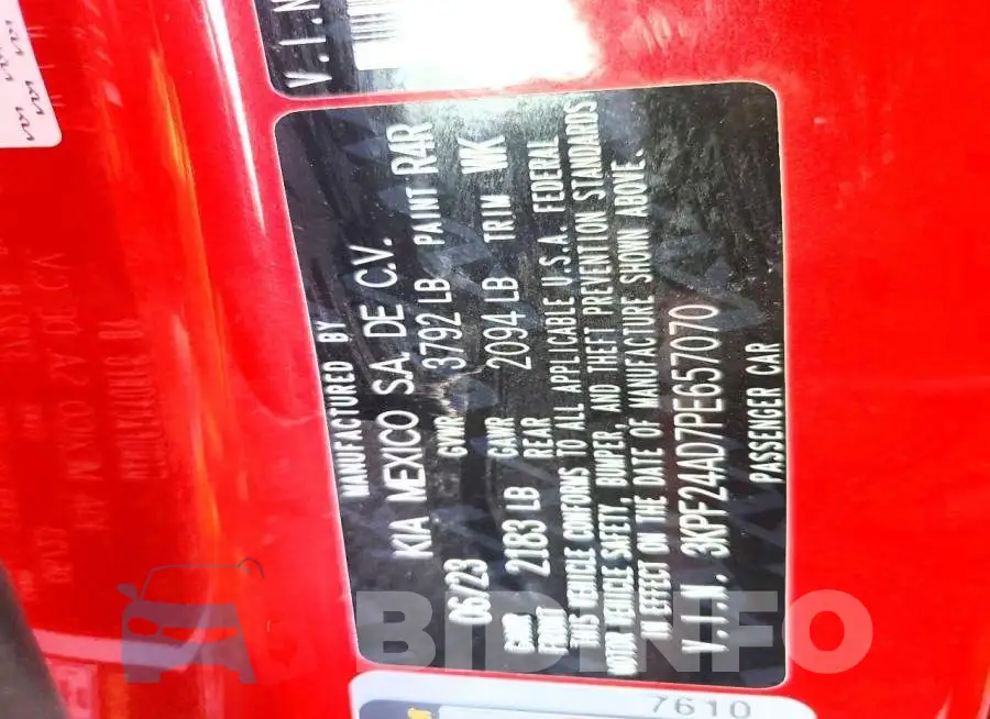 3KPF24AD7PE657070 Photo# 12